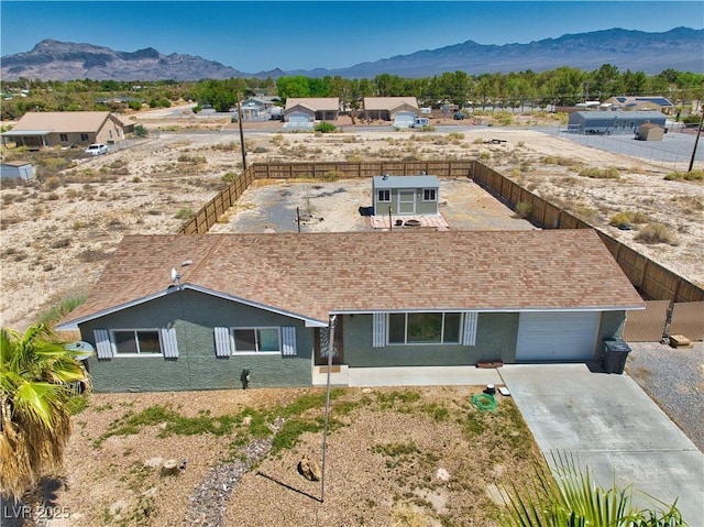 1190 W Sierra Vista Cir, Pahrump, NV 89060 - view from above of property with mountains