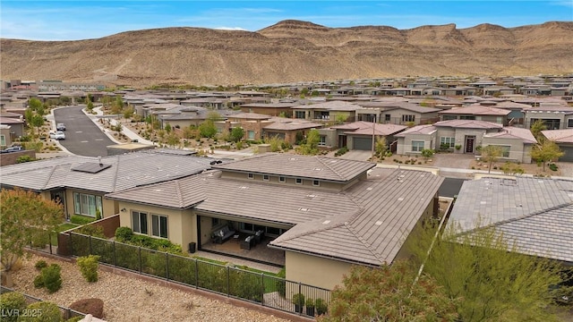 6700 Regency Stone Way, Las Vegas, NV 89148 - aerial view of residential area featuring a mountainous background