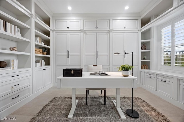 6700 Regency Stone Way, Las Vegas, NV 89148 - office space featuring light tile patterned floors, recessed lighting, and built in features
