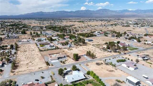 480 China St, Pahrump, NV 89048 - bird's eye view of a mountainous background and a desert landscape
