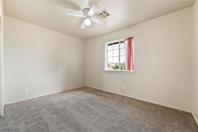 480 China St, Pahrump, NV 89048 - unfurnished room with carpet, ceiling fan, and baseboards