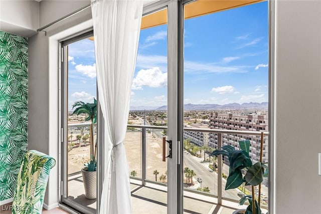 8255 Las Vegas Blvd Unit 1219, Las Vegas, NV 89123 - entryway with a mountain view and healthy amount of natural light