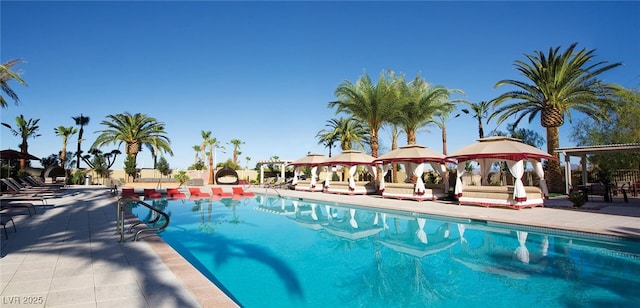 8255 Las Vegas Blvd Unit 1219, Las Vegas, NV 89123 - community pool with a gazebo and a patio area