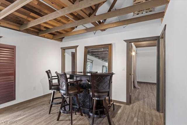 3971 Arlberg Way, Mount Charleston, NV 89124 - indoor dry bar featuring wood finished floors and baseboards