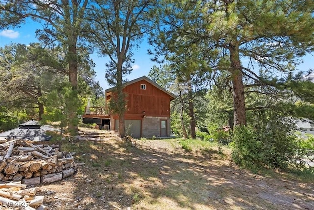 3971 Arlberg Way, Mount Charleston, NV 89124 - view of yard featuring a wooden deck