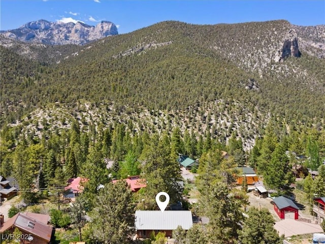 3971 Arlberg Way, Mount Charleston, NV 89124 - bird's eye view of a forest and a mountainous background