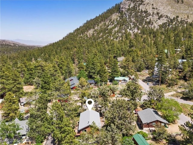 3971 Arlberg Way, Mount Charleston, NV 89124 - aerial view of a heavily wooded area and mountains