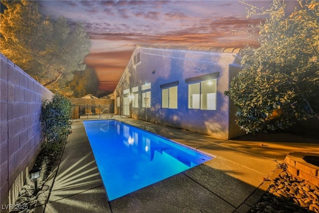 4065 Genoa Dr, Las Vegas, NV 89141 - view of pool with a fenced backyard and a patio area