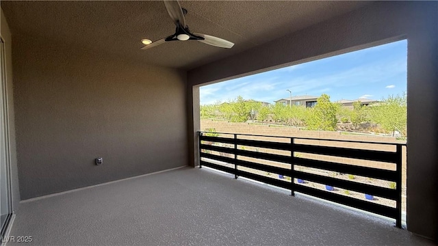 754 Agate Hills St, Las Vegas, NV 89138 - balcony with a ceiling fan
