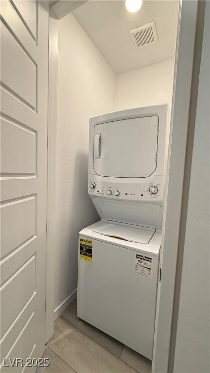 754 Agate Hills St, Las Vegas, NV 89138 - washroom with estacked washer and dryer