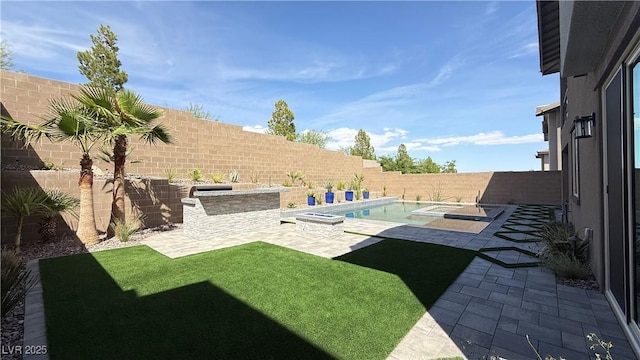 754 Agate Hills St, Las Vegas, NV 89138 - view of yard featuring a patio