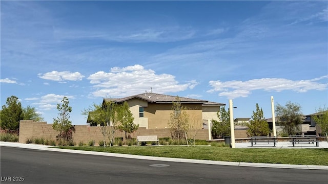 754 Agate Hills St, Las Vegas, NV 89138 - view of home's exterior with stucco siding