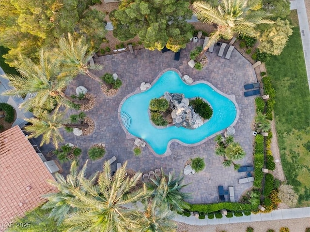 4200 S Valley View Blvd Unit 1007, Las Vegas, NV 89103 - aerial view of property's location with a pool