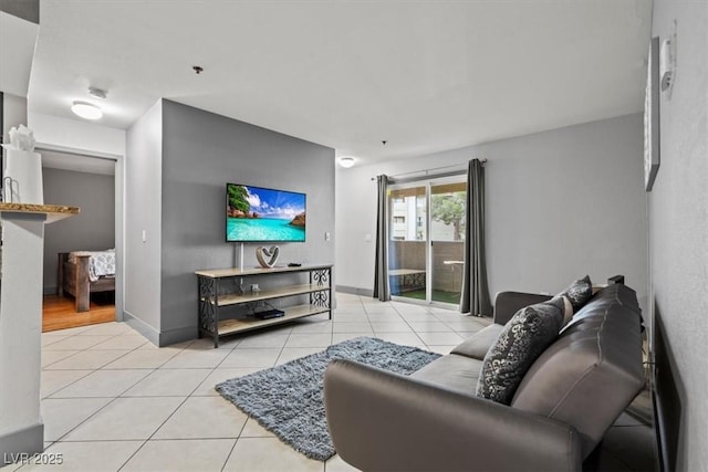 4200 S Valley View Blvd Unit 1007, Las Vegas, NV 89103 - living area with light tile patterned floors and baseboards