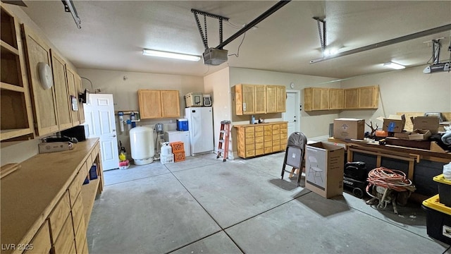 1361 Moose St, Pahrump, NV 89048 - garage with freestanding refrigerator and a garage door opener