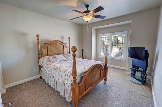 1361 Moose St, Pahrump, NV 89048 - bedroom with carpet floors, baseboards, and a ceiling fan