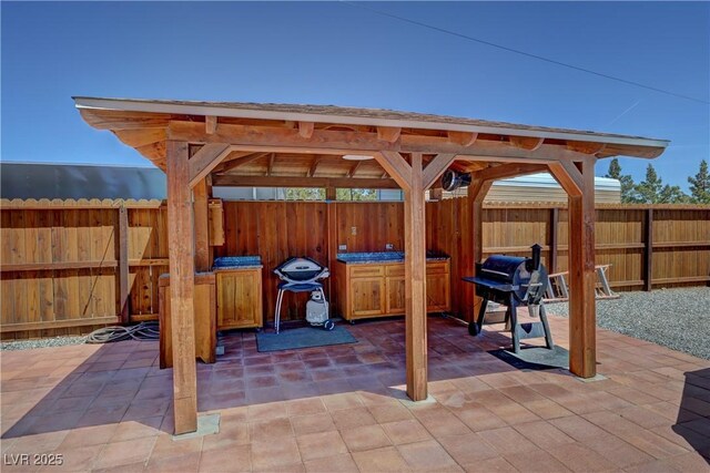1361 Moose St, Pahrump, NV 89048 - view of patio / terrace featuring a gazebo and area for grilling