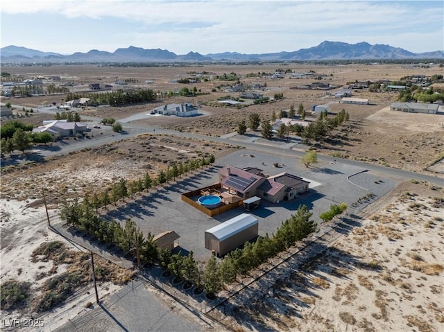 1361 Moose St, Pahrump, NV 89048 - overview of rural landscape featuring a desert landscape and mountains