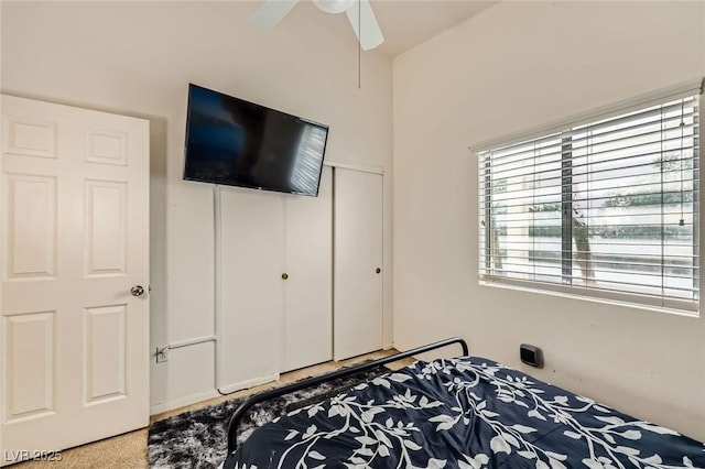 1905 Dakota Hills Ave, Las Vegas, NV 89123 - bedroom with a closet and ceiling fan