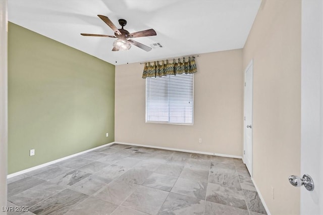 4020 Recktenwall Ave, North Las Vegas, NV 89081 - spare room featuring a ceiling fan and baseboards