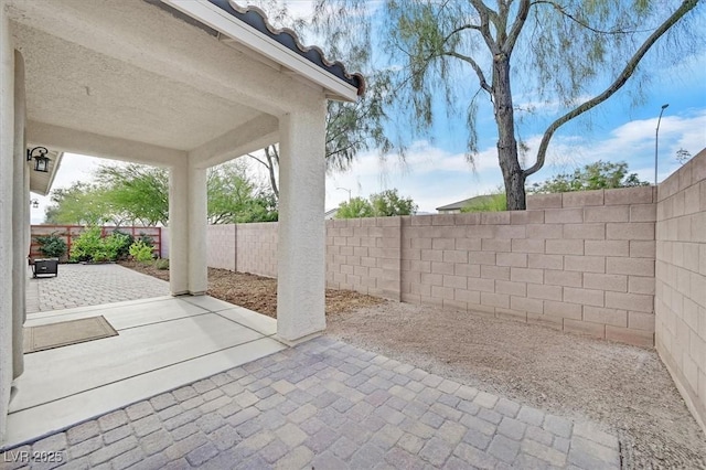 4020 Recktenwall Ave, North Las Vegas, NV 89081 - fenced backyard featuring a patio