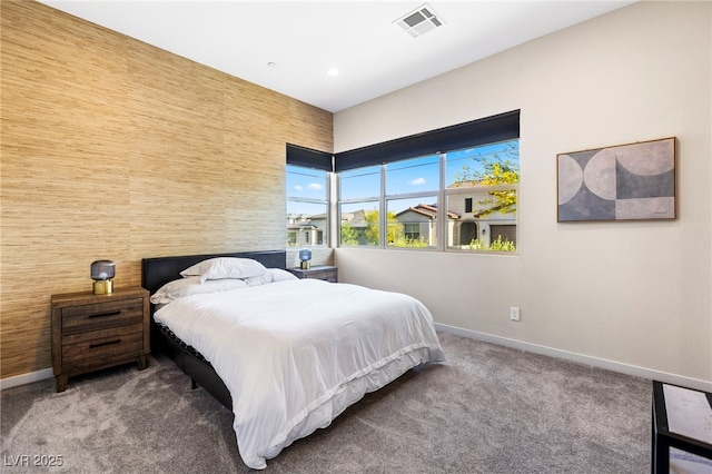 11672 Barga Ct, Las Vegas, NV 89138 - bedroom with baseboards, carpet floors, and recessed lighting