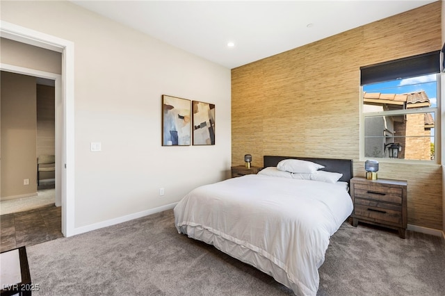 11672 Barga Ct, Las Vegas, NV 89138 - bedroom featuring baseboards, carpet floors, and recessed lighting