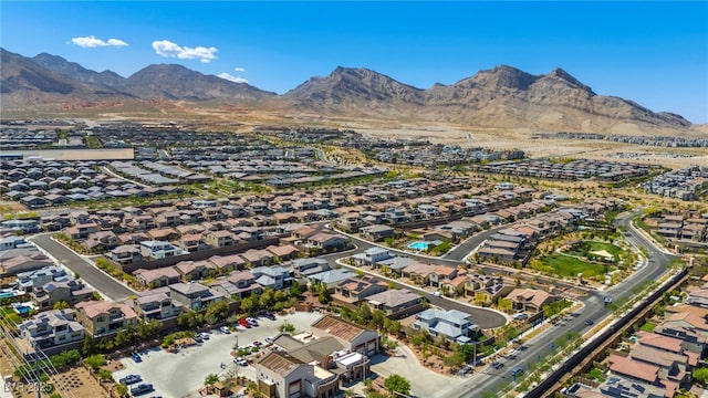 11672 Barga Ct, Las Vegas, NV 89138 - aerial view of property's location featuring nearby suburban area and a mountainous background