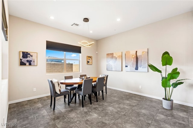 11672 Barga Ct, Las Vegas, NV 89138 - dining space with baseboards and recessed lighting