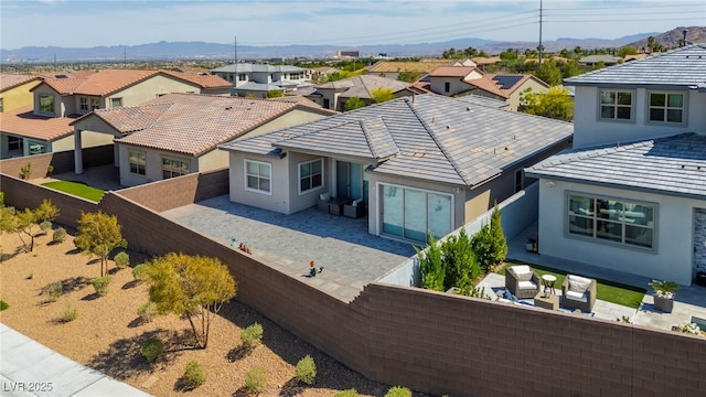 11672 Barga Ct, Las Vegas, NV 89138 - aerial perspective of suburban area featuring a mountain backdrop