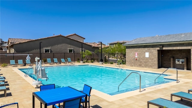 11672 Barga Ct, Las Vegas, NV 89138 - community pool featuring a patio area