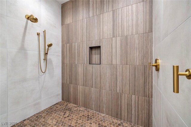 10781 Agate Cliffs Ave, Las Vegas, NV 89135 - bathroom with a tile shower