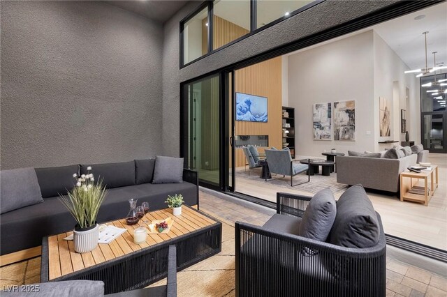 10781 Agate Cliffs Ave, Las Vegas, NV 89135 - view of patio / terrace featuring an outdoor hangout area