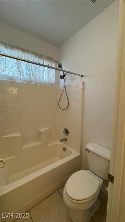 10066 Golden Bluff Ave, Las Vegas, NV 89148 - full bathroom with toilet, shower / tub combination, and tile patterned floors