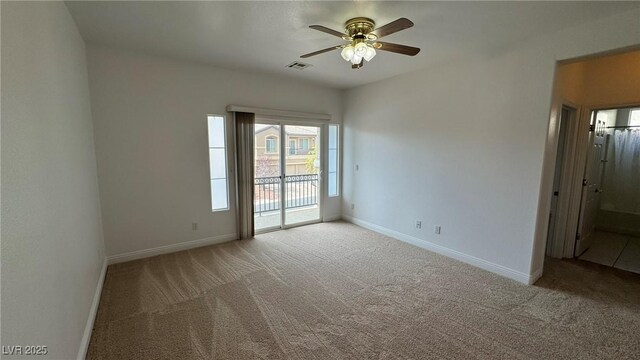 10066 Golden Bluff Ave, Las Vegas, NV 89148 - carpeted empty room with a ceiling fan and baseboards