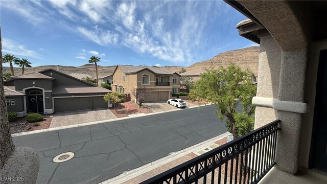 10066 Golden Bluff Ave, Las Vegas, NV 89148 - balcony featuring a residential view and a mountain view