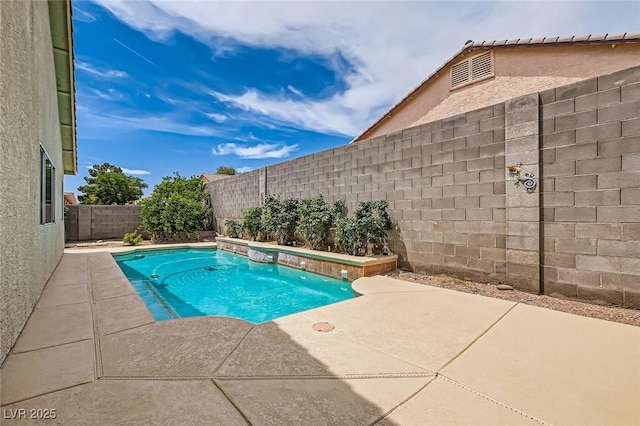 3539 Barrel Bronco Ct, North Las Vegas, NV 89032 - view of swimming pool featuring a patio and a fenced backyard