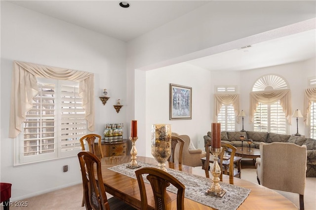 5104 Burr Oak Dr, Las Vegas, NV 89130 - carpeted dining area featuring baseboards