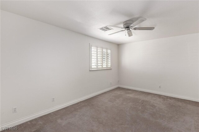 5104 Burr Oak Dr, Las Vegas, NV 89130 - spare room with ceiling fan, carpet flooring, and baseboards