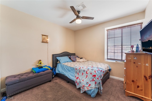 6529 Hartwood Rd, Las Vegas, NV 89108 - carpeted bedroom featuring baseboards and ceiling fan