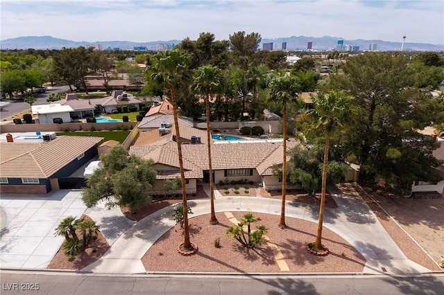 4219 E Pinecrest Cir, Las Vegas, NV 89121 - bird's eye view of a mountain backdrop