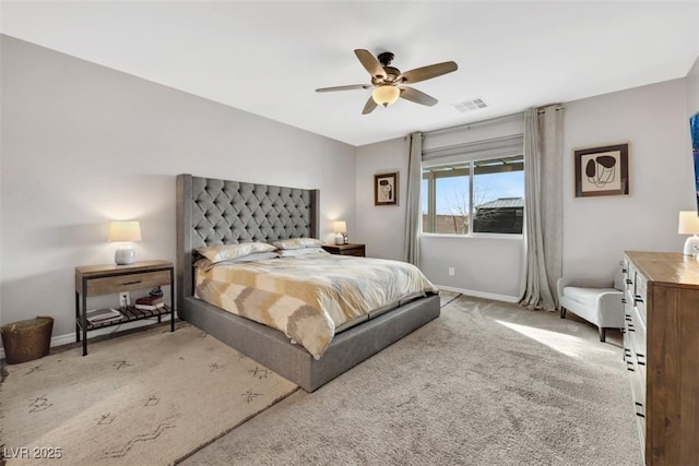 7115 Calvert Cliffs St, North Las Vegas, NV 89084 - carpeted bedroom with baseboards and a ceiling fan