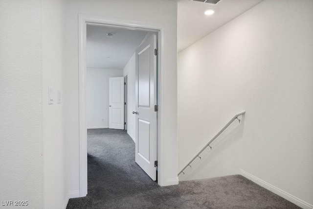 532 Clearsable Ave, Henderson, NV 89044 - hallway featuring an upstairs landing, carpet floors, and baseboards