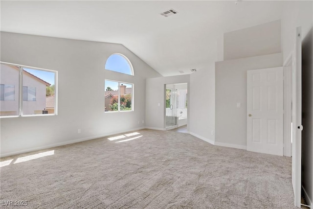 7813 Paper Flower Ct, Las Vegas, NV 89128 - empty room with lofted ceiling, carpet, and baseboards
