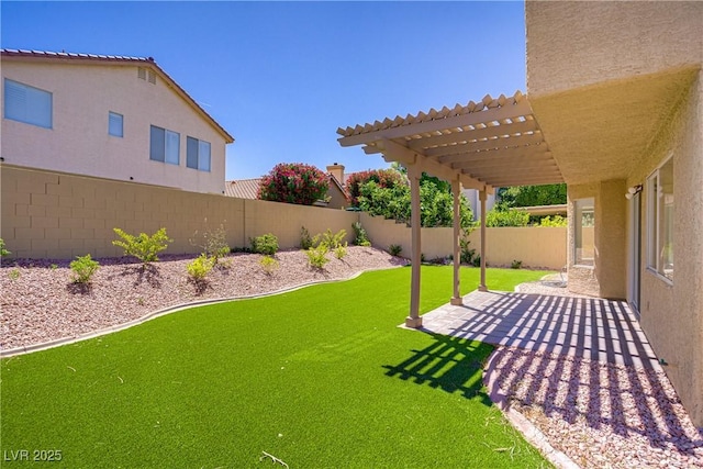 7813 Paper Flower Ct, Las Vegas, NV 89128 - view of yard with a pergola and a patio