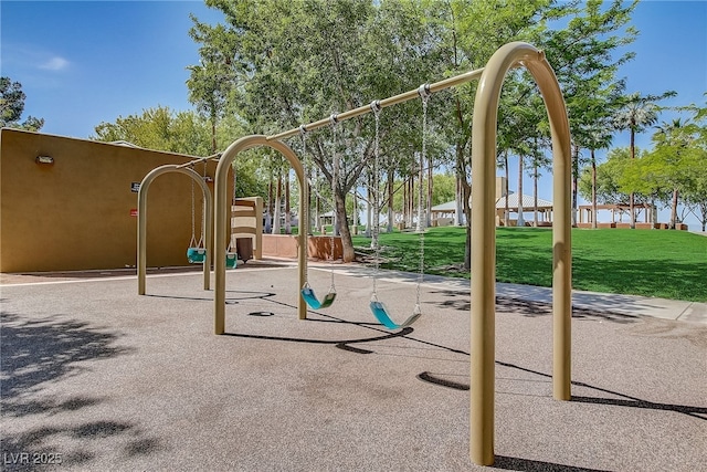 7813 Paper Flower Ct, Las Vegas, NV 89128 - community jungle gym featuring a yard