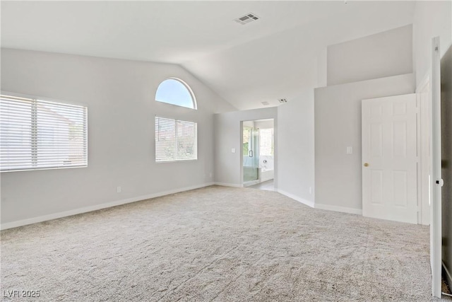 7813 Paper Flower Ct, Las Vegas, NV 89128 - empty room with vaulted ceiling and carpet