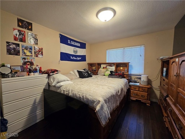 4612 Supreme Ct, Las Vegas, NV 89110 - bedroom featuring hardwood / wood-style floors and a textured ceiling