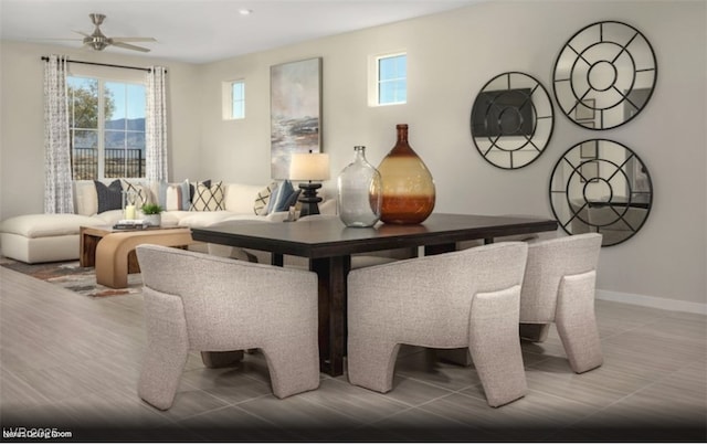 2607 Regency Cove Ct Lot 11, Las Vegas, NV 89121 - living room featuring baseboards and a ceiling fan