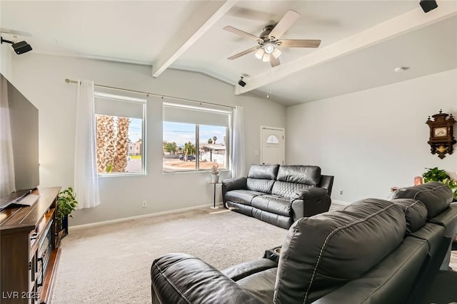 5217 Champions Ave, Las Vegas, NV 89142 - living room with a ceiling fan, carpet floors, and baseboards